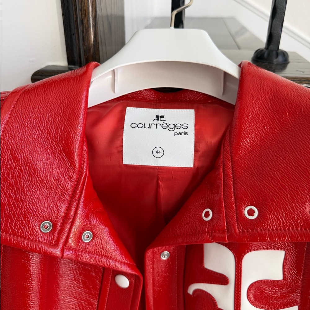 Courreges Red Reedition Vinyl Jacket - Picture 5 of 12